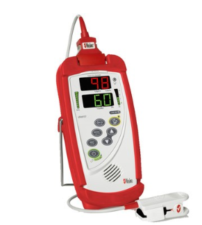Masimo Rad 5v Pulsoximeter mit Gummi  Erw. Sensor und Schutztasche